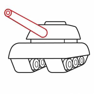 Раскраска танк рисунок для детей #4 #518459
