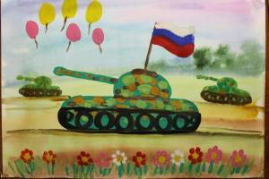 Раскраска танк рисунок для детей #28 #518483