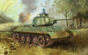 Раскраска танк советский #3 #518563