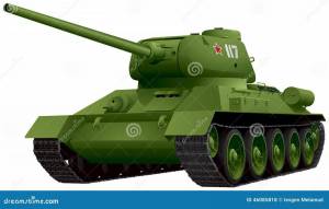 Раскраска танк т 34 для детей #5 #518602