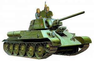 Раскраска танк т 34 для детей #12 #518609