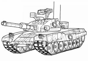 Раскраска танки для детей 4 5 лет #35 #518840