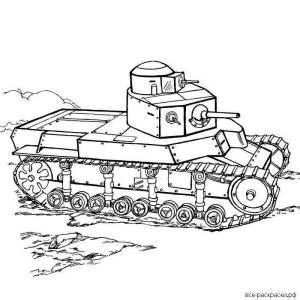 Раскраска танки кв 44 для мальчиков #7 #518883