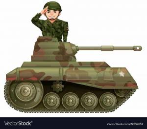 Раскраска танкист для детей #12 #519107