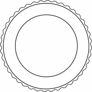 Раскраска тарелка для детей 3 4 лет #19 #519609