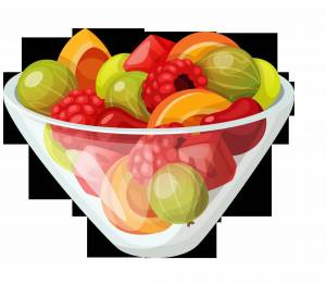 Раскраска тарелка с фруктами #5 #519670
