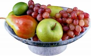 Раскраска тарелка с фруктами #9 #519674