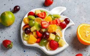 Раскраска тарелка с фруктами #21 #519686