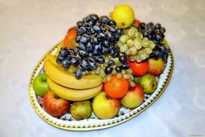 Раскраска тарелка с фруктами #27 #519692