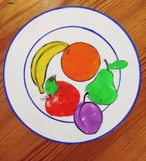 Раскраска тарелочка для детей 3 4 лет #33 #519732