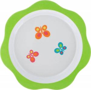 Раскраска тарелочка для малышей #34 #519772