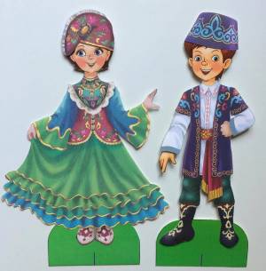 Раскраска татарский костюм для детей национальный #15 #519977