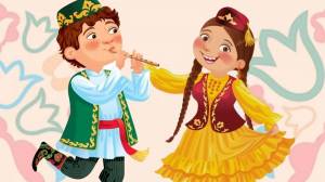 Раскраска татарский костюм для детей национальный #34 #519996