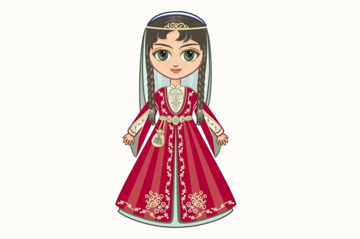 Татарский костюм для детей национальный #8