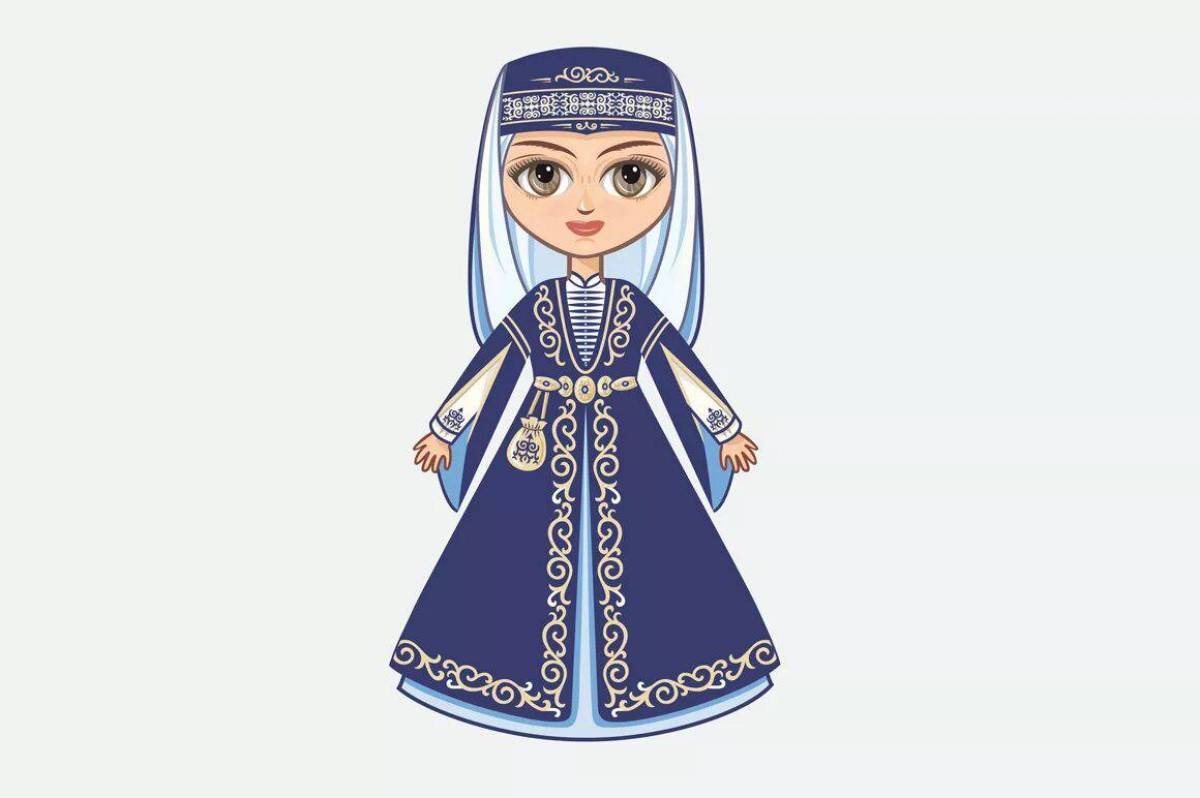 Татарский костюм для детей национальный #12