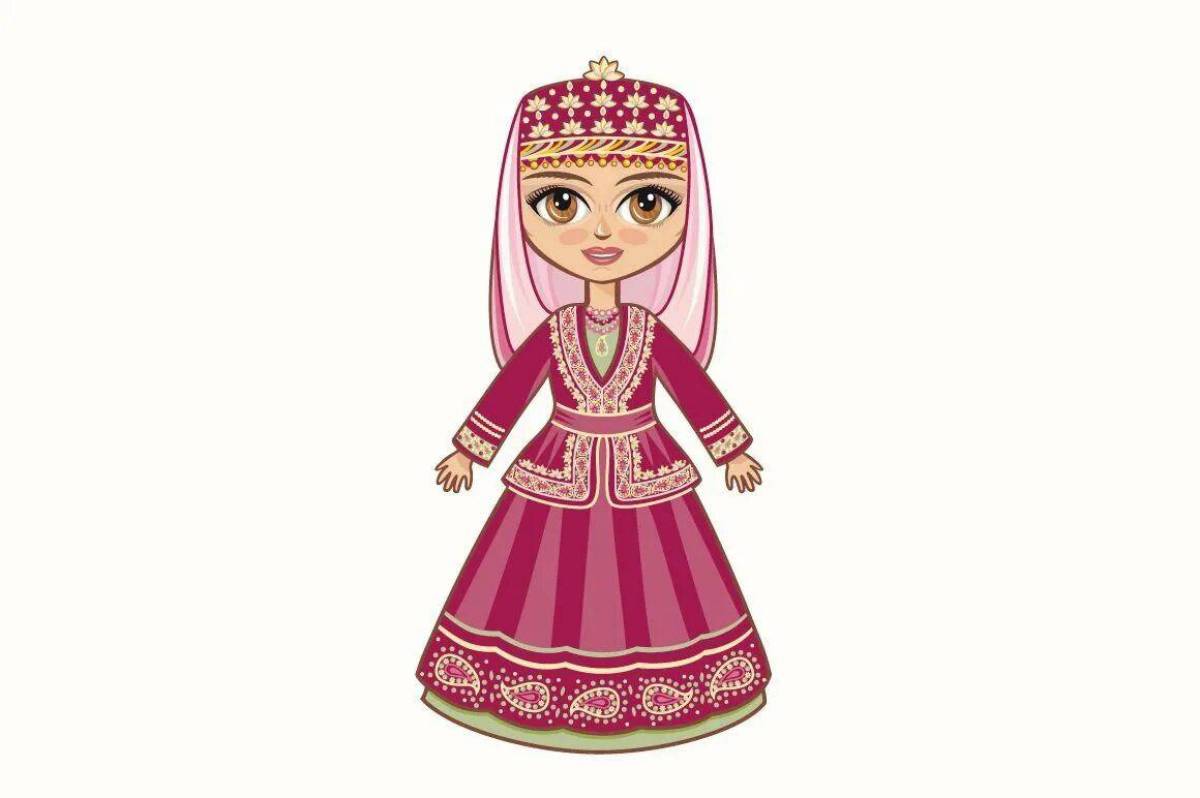 Татарский костюм для детей национальный #13