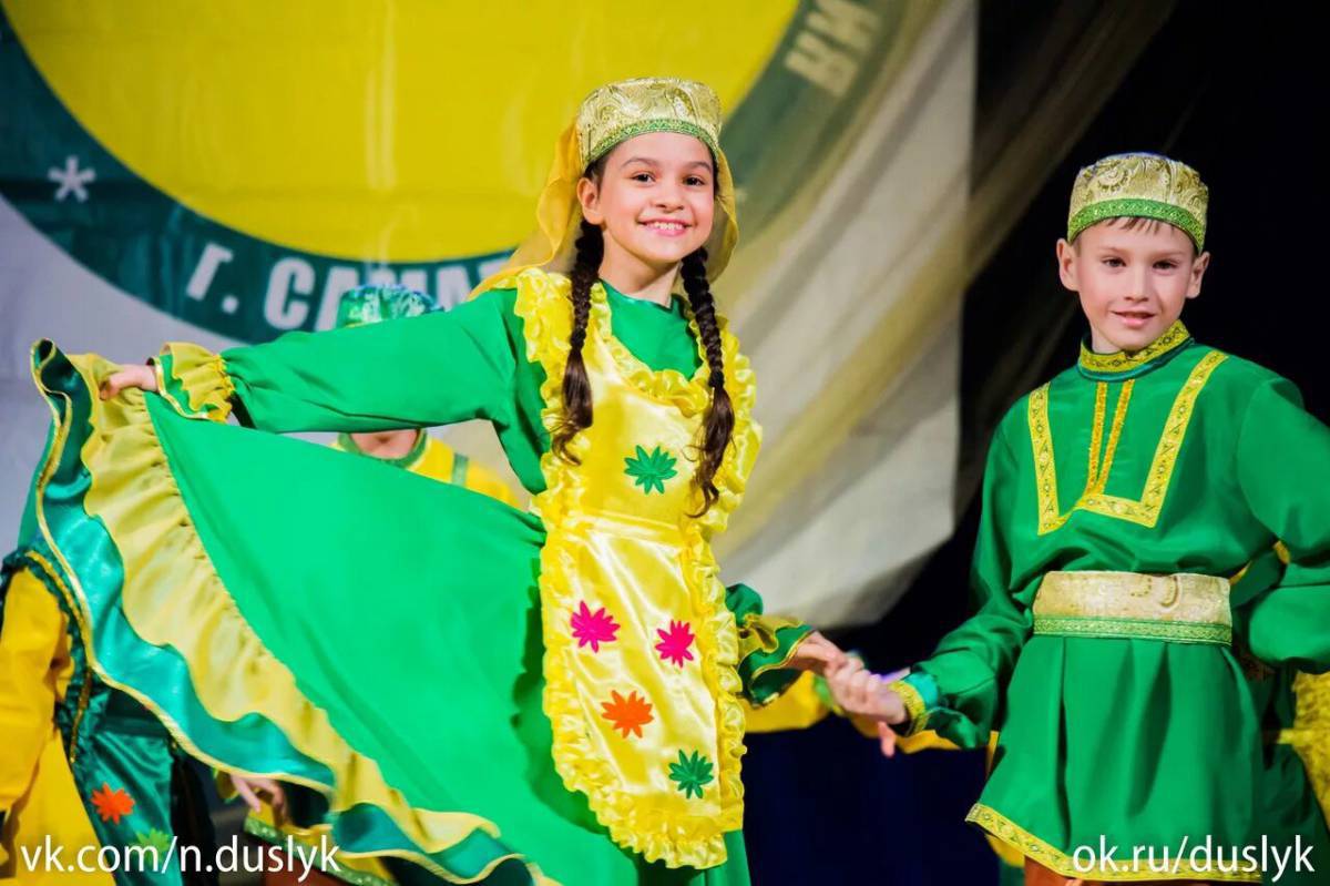 Татарский костюм для детей национальный #30
