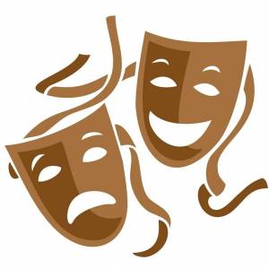 Раскраска театральная маска #25 #520740