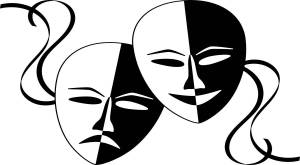 Раскраска театральные маски для детей #15 #520755