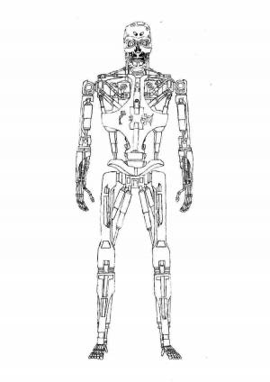 Раскраска терминатор для детей #35 #521834