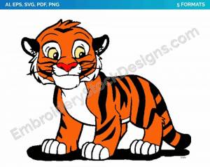 Раскраска тигр для малышей #2 #522423