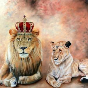 Раскраска тигр и лев #17 #522462