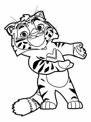 Раскраска тигр и лео для детей #1 #522484