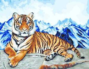 Раскраска тигр рисунок #7 #522527