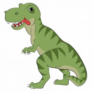 Раскраска тираннозавр для детей #2 #522913