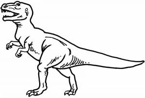 Раскраска тираннозавр для детей #17 #522928