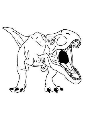 Раскраска тираннозавр для детей #26 #522937