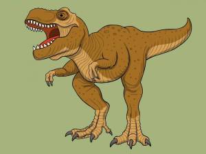 Раскраска тираннозавр для детей #33 #522944