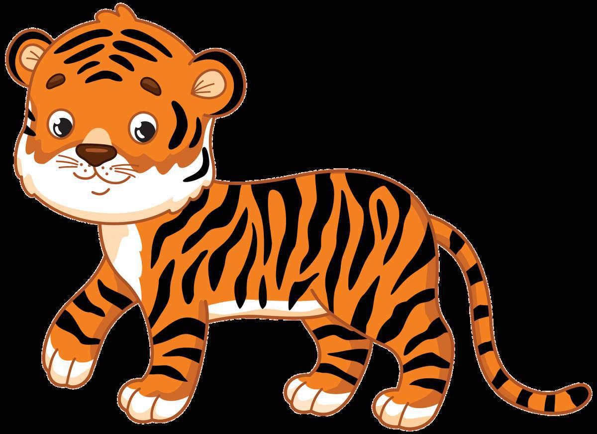 Тигр для детей 3 4 лет #5