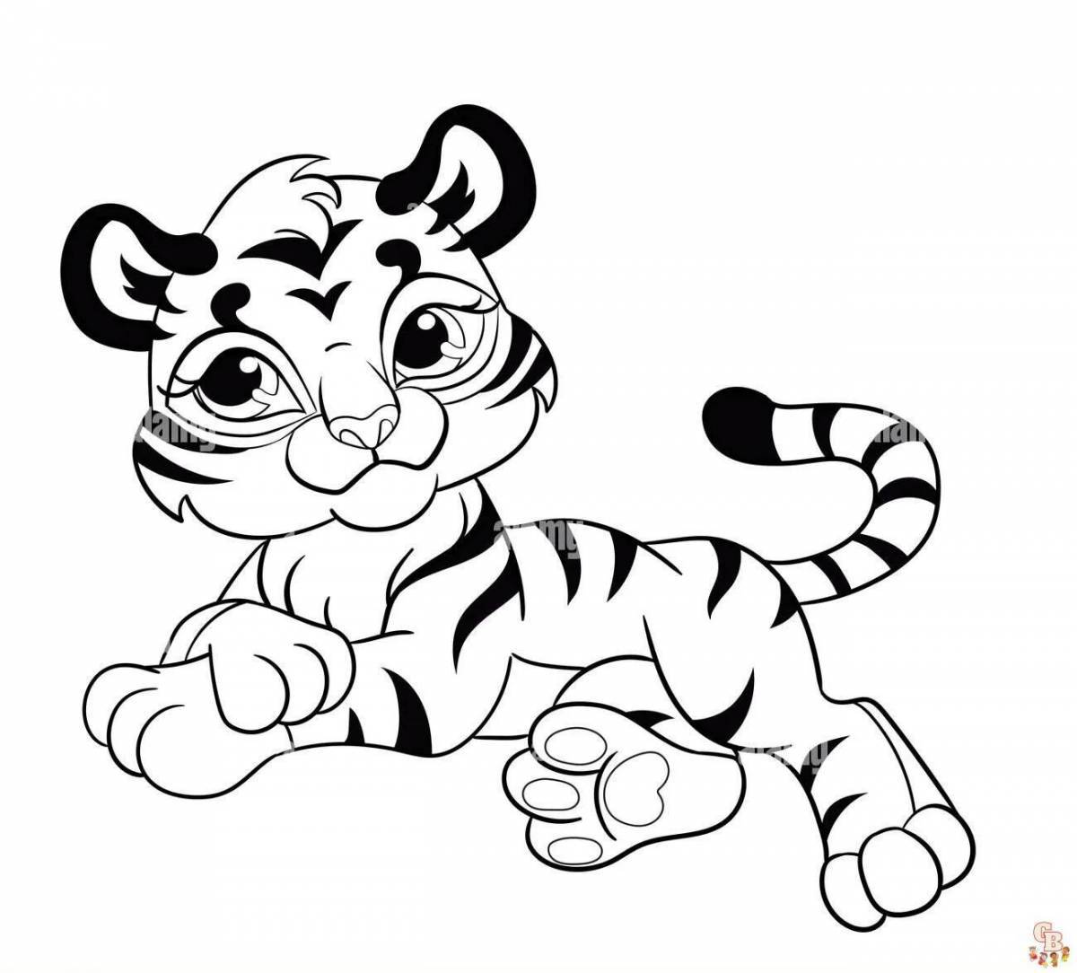 Тигр для детей 3 4 лет #16