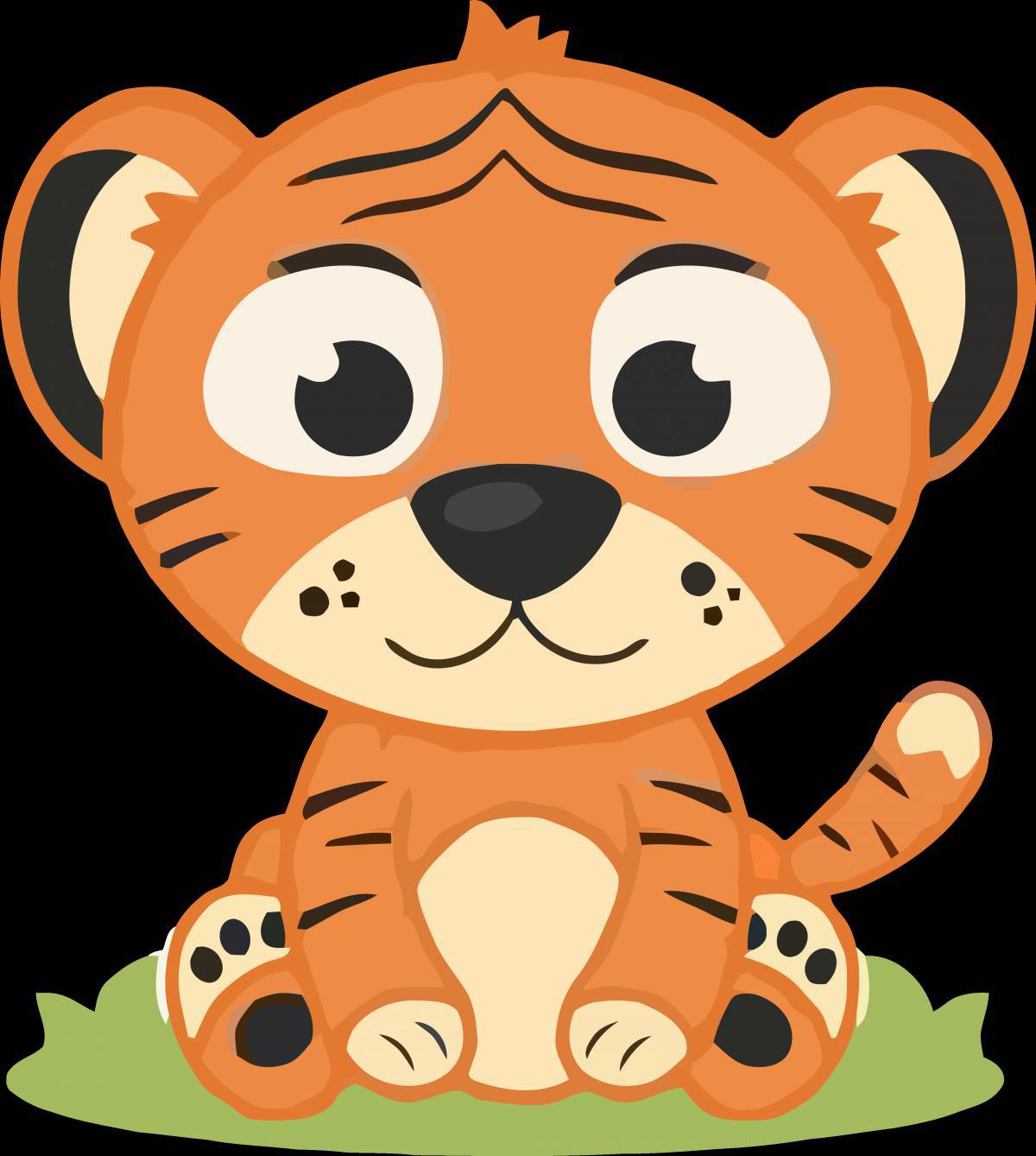 Тигр для детей 3 4 лет #17