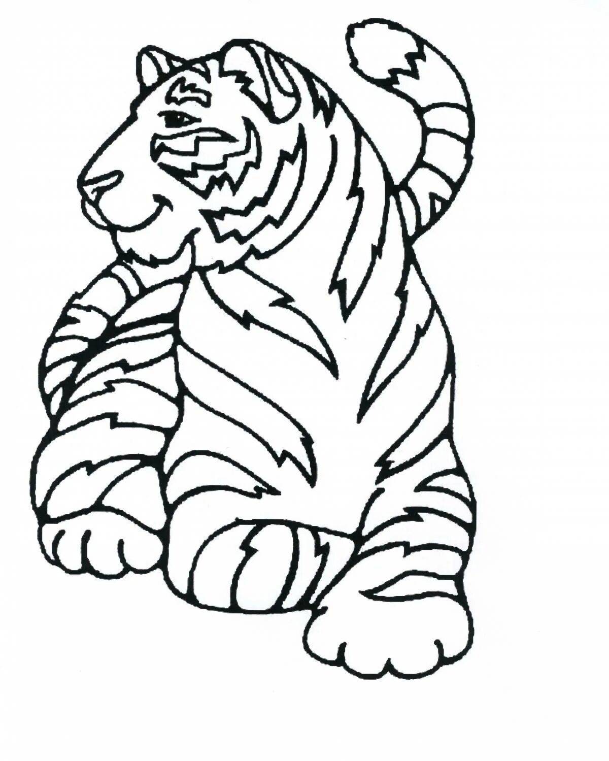 Тигр для детей 3 4 лет #23