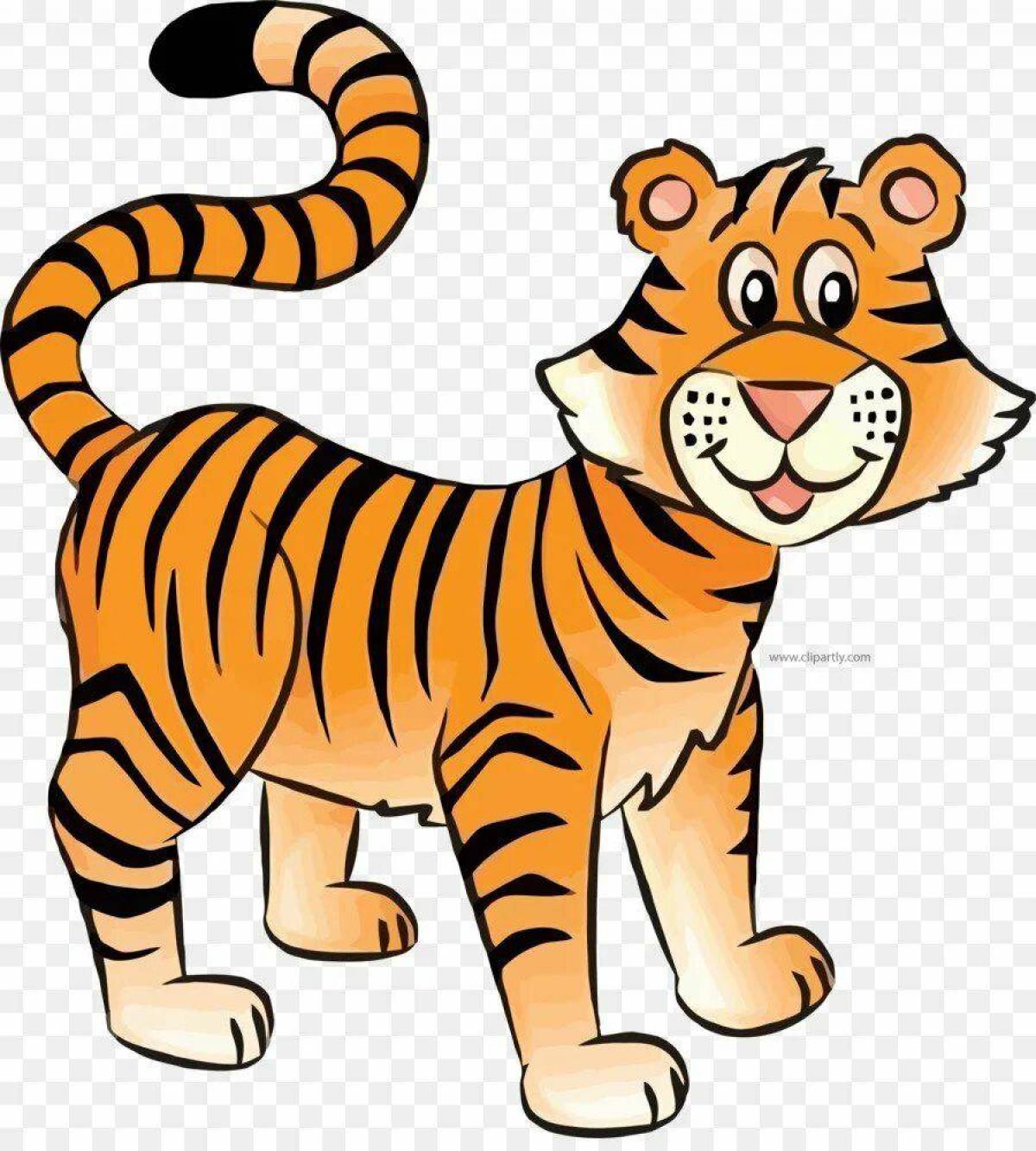 Тигр для детей 3 4 лет #25