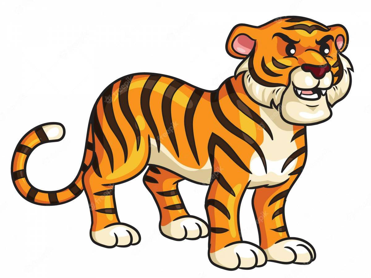 Тигр для детей 3 4 лет #27