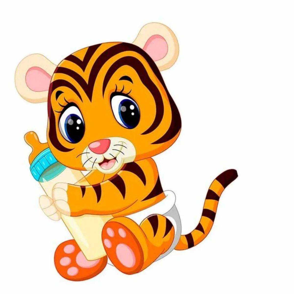 Тигр для детей 3 4 лет #31