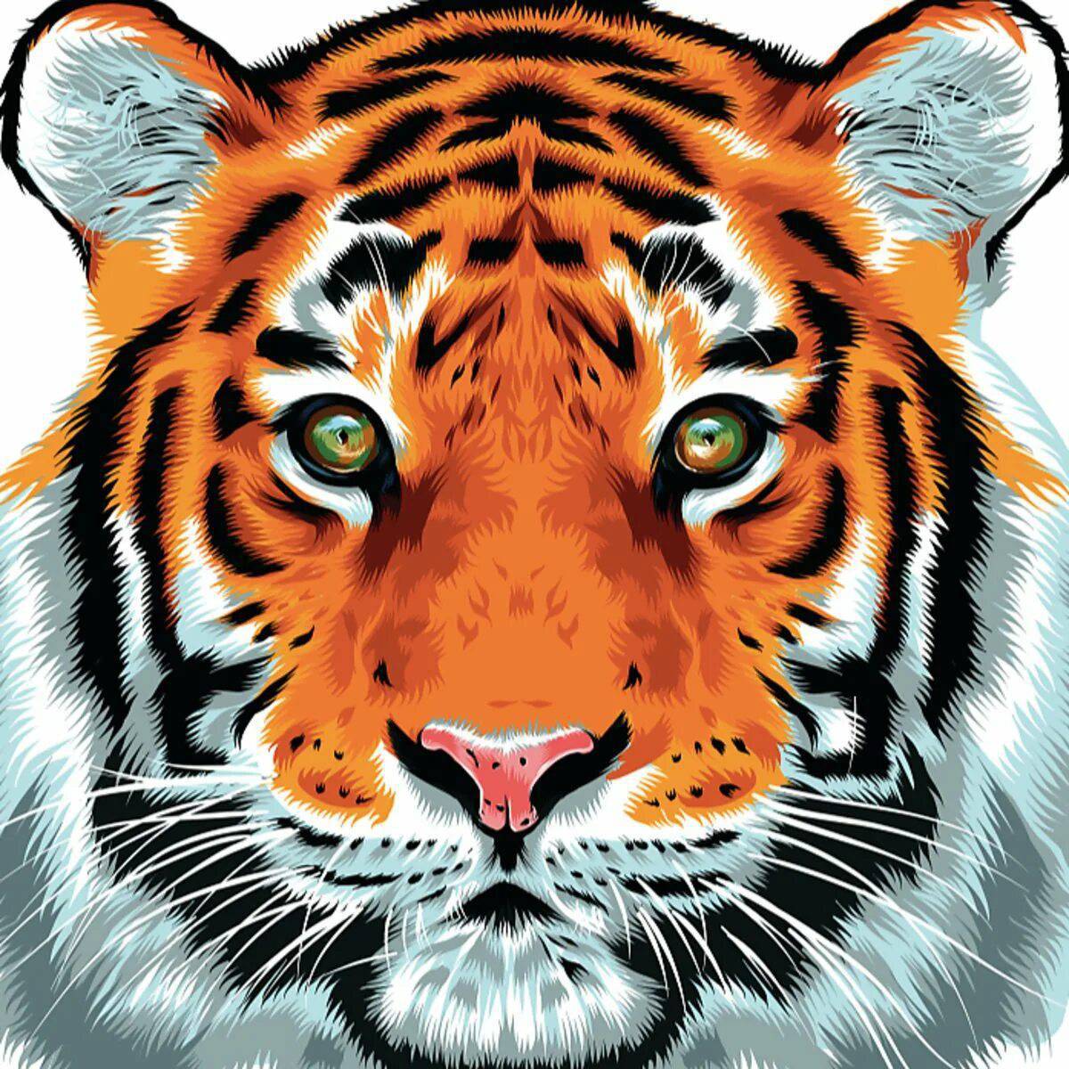 Тигр рисунок #24
