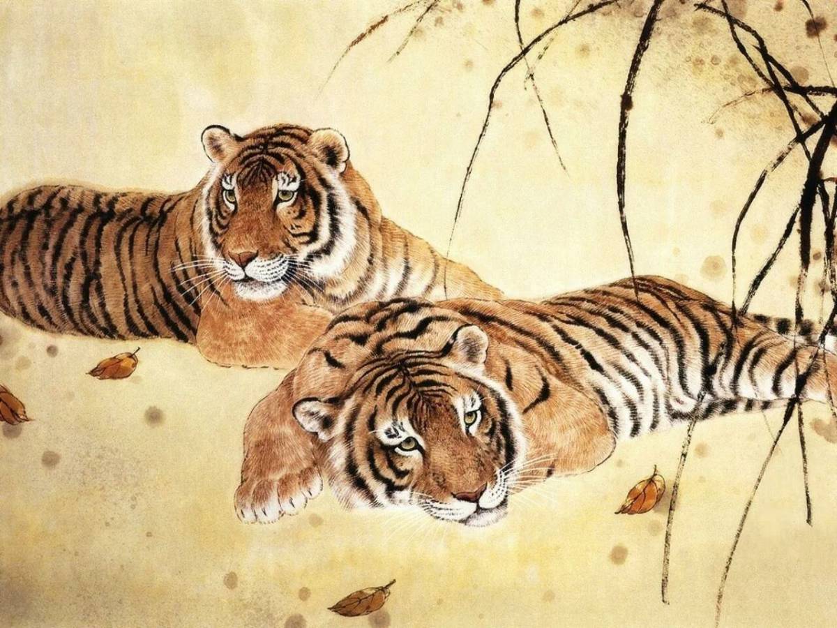 Тигр рисунок #28