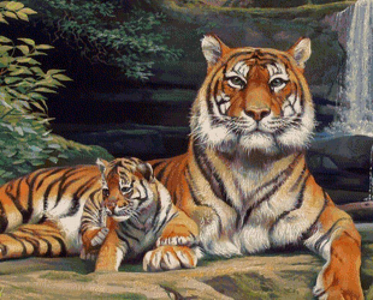 Тигр рисунок #32