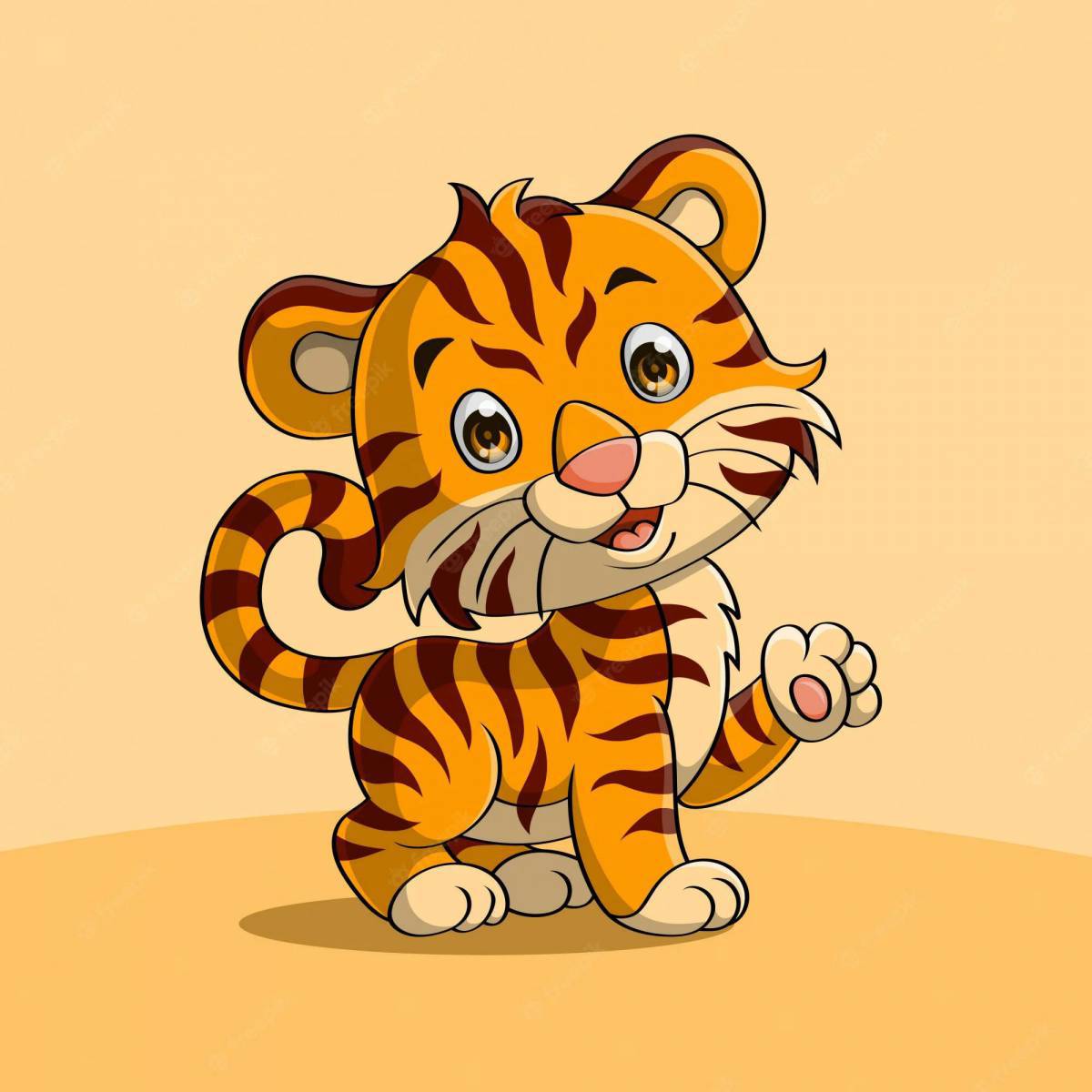 Тигр рисунок #33