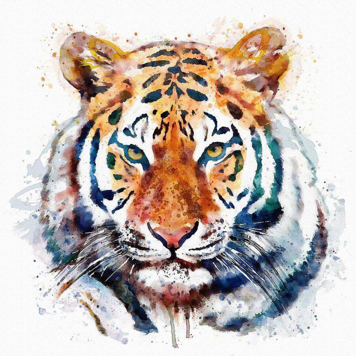 Тигр рисунок #36