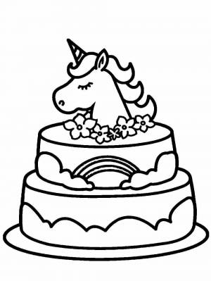 Раскраска торт для детей 6 7 лет #1 #527023