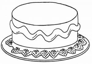 Раскраска торт для детей 6 7 лет #14 #527036