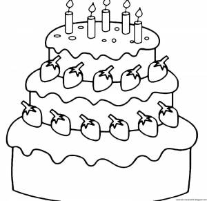 Раскраска тортики для детей 5 6 лет #2 #527141