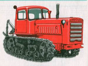 Раскраска трактор гусеничный #13 #527529