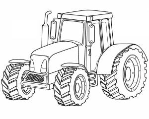 Раскраска трактор для детей 2 3 лет #3 #527557