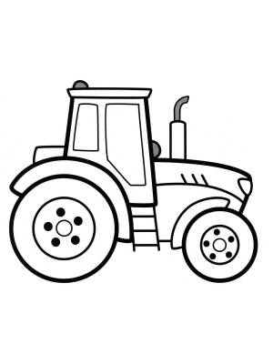 Раскраска трактор для детей 2 3 лет #5 #527559
